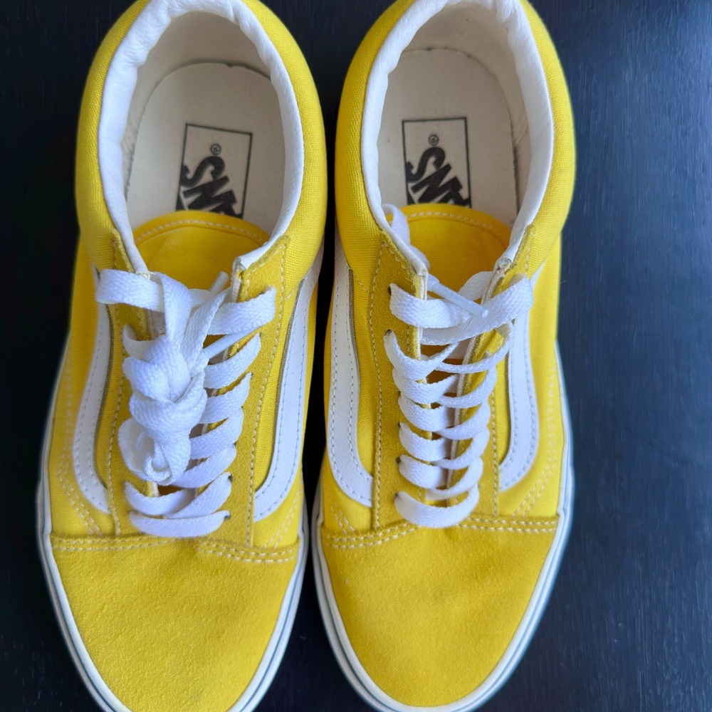 Yellow and White Sneakers